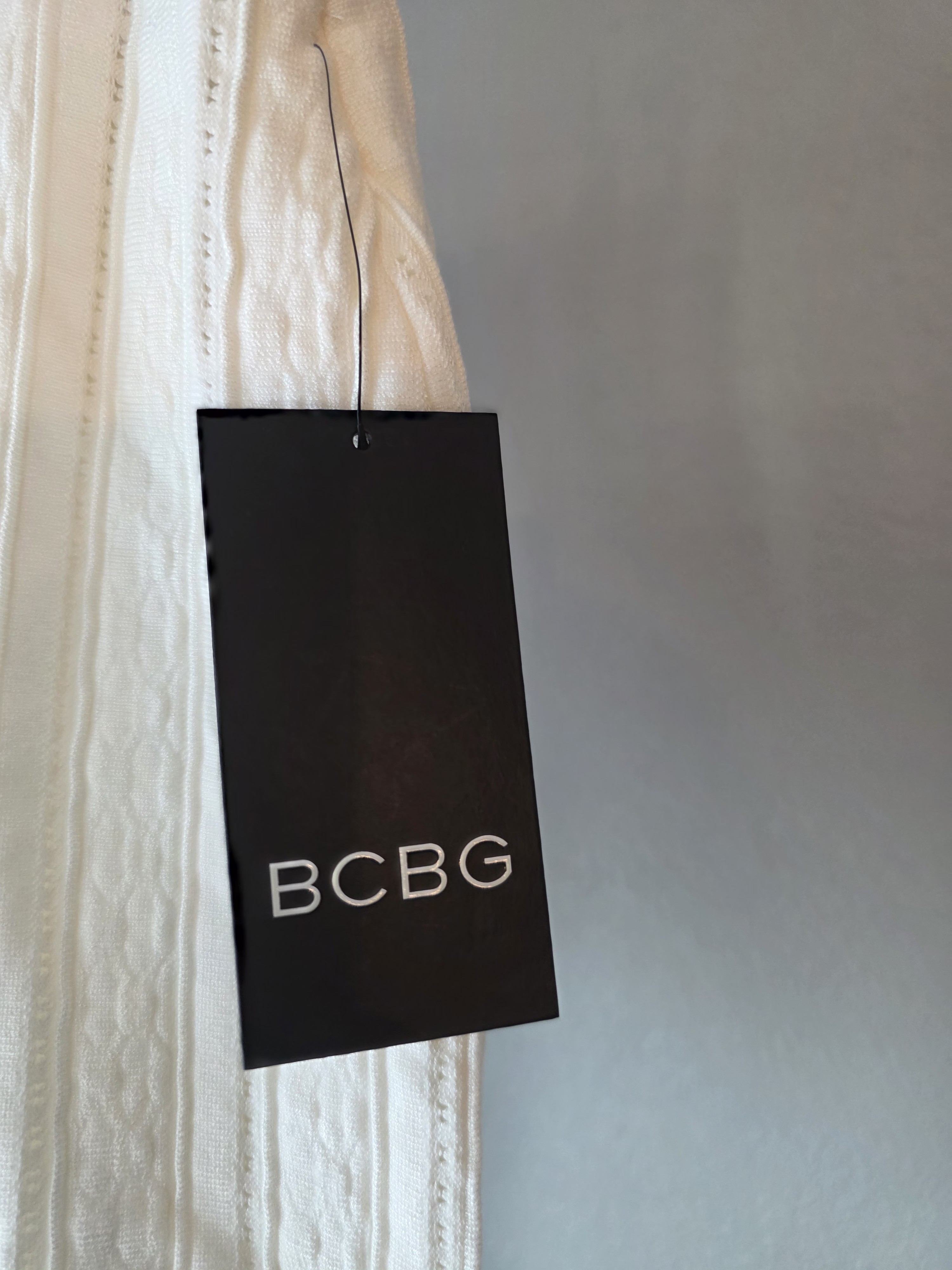 Nwt Bcbg Cream Ribbed Mini Skirt — image 3 of 8